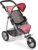 Bayer Chic 2000 – Cochecito de muñecas Leon, Jogging Buggy, para niños de 4 a 8 años, Color Gris Melange, Rosa, 75 x 40 x 73,5 cm