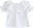 Bebé Niña Niño 100% Algodón Blanco Camisetas de Manga Larga con Volantes en Cuello Cierre de Botón Suave Lindo – Liso Blanco Talla 03/06/09/12/18/24M