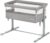 Bebeconfort Zina Cuna Colecho Bebé Desde el Nacimiento hasta los 6 Meses (de 0 a 9 kg), Plegable, 5 Posiciones de Altura Ajustables, Colchón Reclinable, Mineral Grey