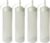 Botella de Salsas Squeeze, 4 unds 1L – Hecho en España – Botellas Exprimibles Reutilizables y Reciclables – Sin BPA, Dispensador con Tapón Antifugas Sin Goteo (Transparente)