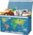 Caja de Juguete con Tapa Abatible para Infantils, Caja Almacenaje Plegable Oxford con Asa para Niños Niñas, Baúl Juguetes y Almacenamiento Impermeable Robustez, 65×30×40 cm (Mapamundi)