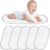 Cambiador reutilizable para pañales de bebé: 6 unidades de cambiador de bebé, 30 x 60 cm, lavable, suave y protector, comodidad para bebés, color blanco