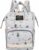 Chickwin Mochilas de Pañales para Bebé, Bolso del Bebés Mamá Grande Capacidad Bolsas Multifuncionales Mochila Carrito Bebe Maternidad Pañalera Mochila Cambiador (gris,42x18x25cm)