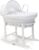 Clair de Lune Moisés de Mimbre Blanco gofre con Soporte balancín estándar Blanco, 68 x 30 cm (Blanco)