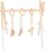 CNAFGBGG Baby Play Gym Gym Plegable Madera Play con 3 Hanging y Juguetes Extremunos Interactivos Archado de bebé Educativo para bebés, recién Nacidos, Regalo de niños pequeños.