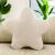 Cojín de peluche para niños, diseño de estrella, suave, mullido, para habitación infantil, decoración para niñas y niños, hogar, dormitorio, blanco, 30 x 30 cm