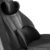 Cojin Lumbar Coche y almohada, HOVCEH 2 Piezas de Espuma con Memoria Soporte Lumbar y Reposacabezas, Ergonómico Respaldo Asiento y Almohada Coche para Asientos de Coche, Silla de Oficina (Negro)