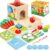 COOLJOY Juguetes Niños 2 3 4 años | Cubo de Actividades de Madera para Bebés | 8-IN-1 Educativo Juguetes Montessori 2 3 4 años | Stem Regalo para Niños Niñas