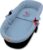 Cubre capazo universal cubrecapazos muselina – vestidura carro bebe nido cochecito accesorios set 3 piezas con almohada y colchón Azul
