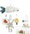 Cuna musical móvil, móvil musical para cuna – Mobile musical suave para la cuna,Juguete de, decoración de guardería, campana de campanilla de viento de animales, accesorio de cama para cochecitos par