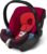Cybex Silver – Portabebés Aton, en contra de la marcha, incluye reductor para recién nacido, desde el nacimiento hasta aprox. 18 meses, max. 13 kg, rumba red