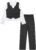 dPois 3 Pcs Traje para Bebé Niños Camisa Blanca Básica + Chalecos Botones + Pantalones Largos Niños Traje Elegante para Boda Ceremonia Ropa Traje de Cumpleaños