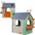 FEBER – Recycle Eco House, Casita Infantil Hecha de Plástico Reciclado, Puerta Abatible, Colores Luminosos y Resistentes a la Luz Solar, Montaje Fácil, A Partir de 3 años, Famosa (FEH26000)