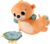 Fisher-Price Nutria 2 en 1, Peluche que se balancea y tintinea con libro blandito en forma de concha, juguete sensorial para jugar boca abajo, regalo para bebés recién nacidos, HXG96