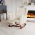 FOERPL – Silla de lectura con balancín interior con reposamanos telescópicos, bolsillos laterales, silla de lactancia y rocking Chair (con reposamanas, Beige)