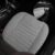 Funda Asiento Coche Universal Piel para Asiento Coche Delantero, Almohadillas para Asiento Coche, Antideslizante, Suave, Jarapas Asiento Coche, Piel Transpirable CarbóN Bambú (Gris)