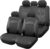 Funda Asiento Coche,Funda Asiento del Coche,Juegos Completo Funda Coche.Funda Universal Coche Transpirable (Negro)