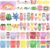 Funtopia Horquillas Pelo Niña, 5 cm Pinzas Clips de Pelo Bebe Niñas, Metal Multicolor Pelos Horquillas Diseño de Dibujos Animados Y Fruta Accesorios Cabello para Niñas Infantiles (100 Piezas)