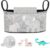 GLÜCKSWOLKE Bolsa Carro Bebe – 12 Motivos I Organizador para Coches de Paseo I Accesorios para Cochecito para Mama I Bolso Carrito I Bolsos Sillas de Paseo I Motivo Elefante (Gris)