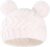 Gorro de lana de punto para bebé de invierno de doble bola, gorro de lana cálido monocolor, gorro de lana para niños, gorra de 1 año