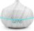 Humidificador con difusor de Aromas para aceites Esenciales: 400 ml difusores de aromaterapia ultrasónicos sin BPA con Temporizador de luz LED Dormitorio Oficina – Blanco