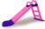 JAMARA- Tobogán Funny Slide Rosa – de plástico Resistente, caño Antideslizante para aterrizajes Suaves, escalones Anchos y Asas de Seguridad, Cuerda de estabilización, Color (460503)
