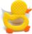 Juguete Para Bebe Pato Dentición, Mordedor Bebe, Mordedor forma de Pato, Pato de dentición para infantes, sin BPA, Apto para 3 a 24 meses, Longitud 10 cm, Diseño Pato Amarillo