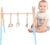 Juguetes de madera para gimnasio,Gimnasio infantil con marco de madera inodoro – Juguetes de aprendizaje para niños pequeños para sala de estar, sala de recién nacidos, centro de educación Hunya