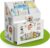 Juskys Estantería Infantil para Libros con 3 estantes y juguetero – Librería de Madera Blanca – 63x30x70 cm APA – Almacenamiento de Libros y Juguetes en la habitación Infantil