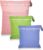 KATIMI 3 Piezas Bolsa Impermeable Bebe Guarderia, Bolsa Guarderia Reutilizable, Bolsa Impermeable Piscina con Cremallera, Bolsa Pañales Bebe para Gimnasio Natación (Rosa Verde Morado)