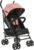 KikkaBoo Silla de Paseo BEETLE, Carrito hasta 22 kg, Plegado, Ligero y Compacto, Rosa
