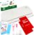 Kit Anticolicos bebe – Pack con 2 Muselinas bebe algodon, 2 bolsa gel frio calor, 6 banditas de frio y 1 Chupete Dispensador de Medicina