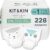 Kit & Kin Pañales ecológicos tamaño 1, hipoalergénicos y sostenibles (40 x 6 paquetes, 240 pañales)
