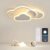 Lampara LED Techo – 42W Lampara Techo Infantil, Lampara Techo Dormitorio Nube Creativa 3000K-6000K Regulable con Control Remoto, Plafón LED Techo de 52CM para Cuarto de Niños Dormitorio Sala de Estar
