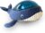Lámpara nocturna luminosa y musical Pabobo x Kid Sleep, para niños y bebés, peluche con forma de ballena, proyector de agua, nómada, lámpara, techo, Aqua Dream, azul