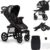 LIONELO Annet Silla de Pase Para niños hasta 22 kg 0-48M ajuste del respaldo hasta posición horizontal Capucha XXL Plegable fácil con ventana Mosquitera (Golden Moments)