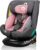 LIONELO Bastiaan i-Size One Silla de Coche Giratoria 360o para Niños de 40 a 50 cm Montaje hacia Delante y hacia Atrás, ISOFIX Cinturón TopTether Ajuste del Respaldo y Reposacabezas Protección lateral