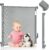 LIONELO THEA Puerta de Escalera 85×140 cm Extensible Ajustable de Seguridad para Montaje en la Puerta, la Escalera de Pasillo, Apertura de hasta 140 cm, Barrera Barandilla de Seguridad para Niños