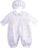 Lito Angels – Ropa de Bautizo Body Mameluco Saten Blanco de Bautismo para Bebe Niño con Gorro Capó