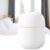 LULUWA – Mini humidificador de agua, 220 ml, pequeño difusor de aire de mesa de niebla fría, alimentado por USB con luz nocturna suave para coche, dormitorio y oficina