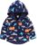 LUVCES Chaqueta de Lana para Niños con Capucha y Cremallera Abrigos de Invierno Gruesos y Cálidos Estampados Unisex de Manga Larga Ropa de Abrigo con Bolsillo Capucha Dinosaurios 4-5 Años