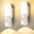 Luz LED Nocturna Sensor Movimiento Recargable por USB, 2 Piezas Luz magnético Nocturna Infantil con 2000mAh baterías, Regulable, 3 Colores, 3 Modos para Pasillo, Escalera, Baños, Habitación Bebé