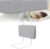LZQ Barrera de protección para cama infantil, para elevación vertical, protección contra caídas, 5 agujeros, altura ajustable, para cunas y camas de padres, 50 cm, gris