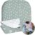 MIMUSELINA | Arrullo Bebe Recien Nacido 2 en 1. Convertible en Manta Bebe | Cálido y Ligero para Invierno | Fabricado en España | Exterior de Algodón e Interior Coralina | 90x70cm – DT Menta