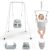 MINENICE Columpio para bebé 4 en 1, juego de columpio infantil con asiento, soporte de metal plegable para jugar en interiores y exteriores (blanco)