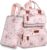 Mochila para pañales, mochila de viaje grande con cambiador portátil, bolsas de pañales para bebés para niñas, mochila de viaje grande multifunción para mamás y papás con bolsillos aislados y correas