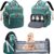 Mochilas de Pañales para Bebé, Bolso cambiador para bebé con cambiador, Mochila bebé unisex gran capacidad, Impermeable con estilo