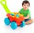 MOLTO | Carrito con 20 Bloques Rojo | Juego de Bloques | Vagón Bloques de Construcción | Juguetes Sensoriales para Bebes | Juguetes Educativos para Niños | +6 Meses