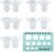 Momlacto Kit de tamaño de brida de 10 piezas de 13/15/17/19/21 mm para brida de 24 mm, protector de la mayoría de bombas, inserto de silicona para extractor de leche Momcozy/Spectra/Bellababy, kit