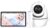 Monitor de Vídeo para Bebés de 5 Pulgadas Audio Bidireccional Interior Vigilancia para Madres e Hijos 2,4G Mini Cámara de Seguridad para el Hogar PTZ